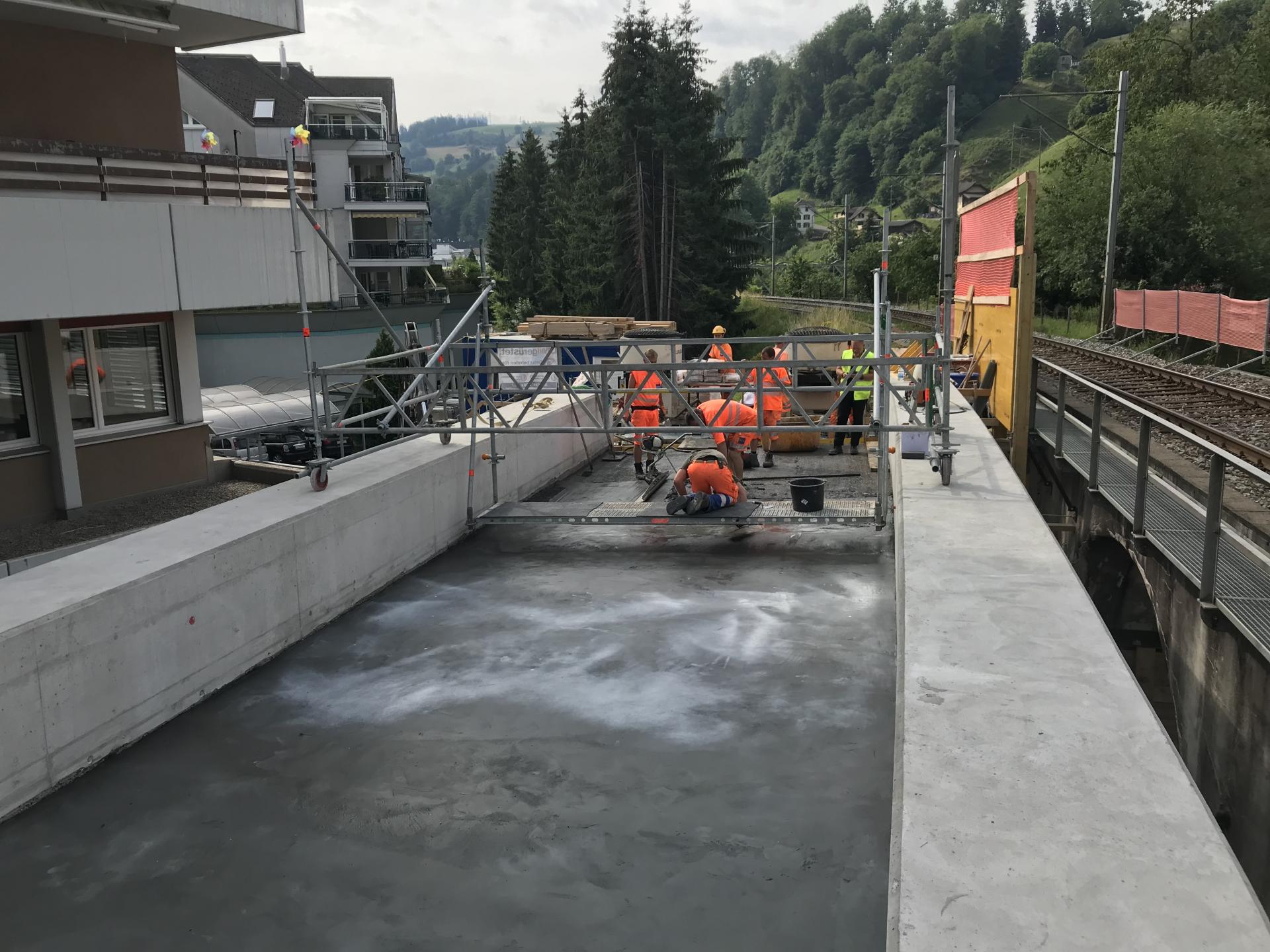 Bau des Ersatz Viadukt in Wolhusen für BLS