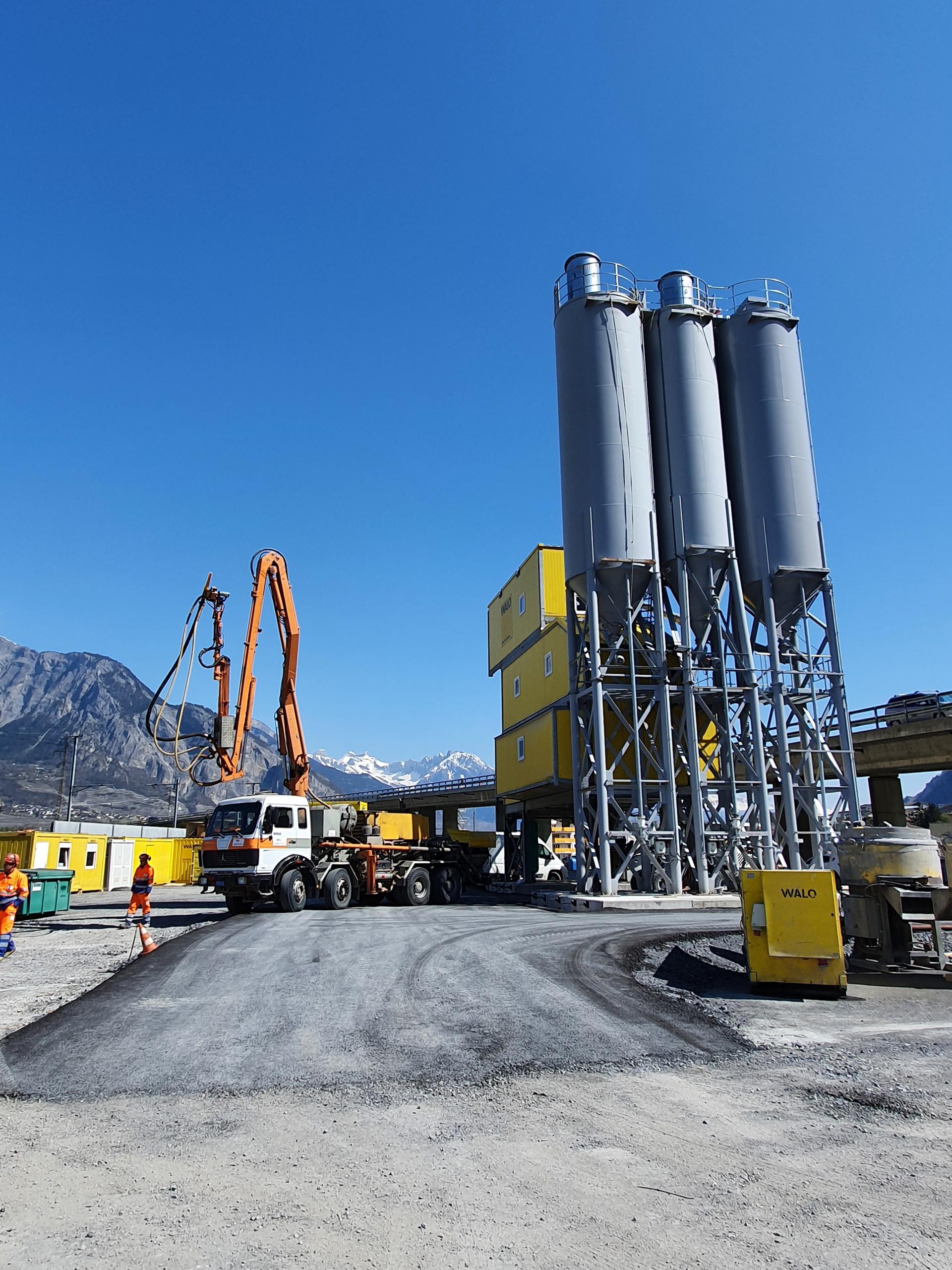 Bauarbeiten am Viaduc de Riddes