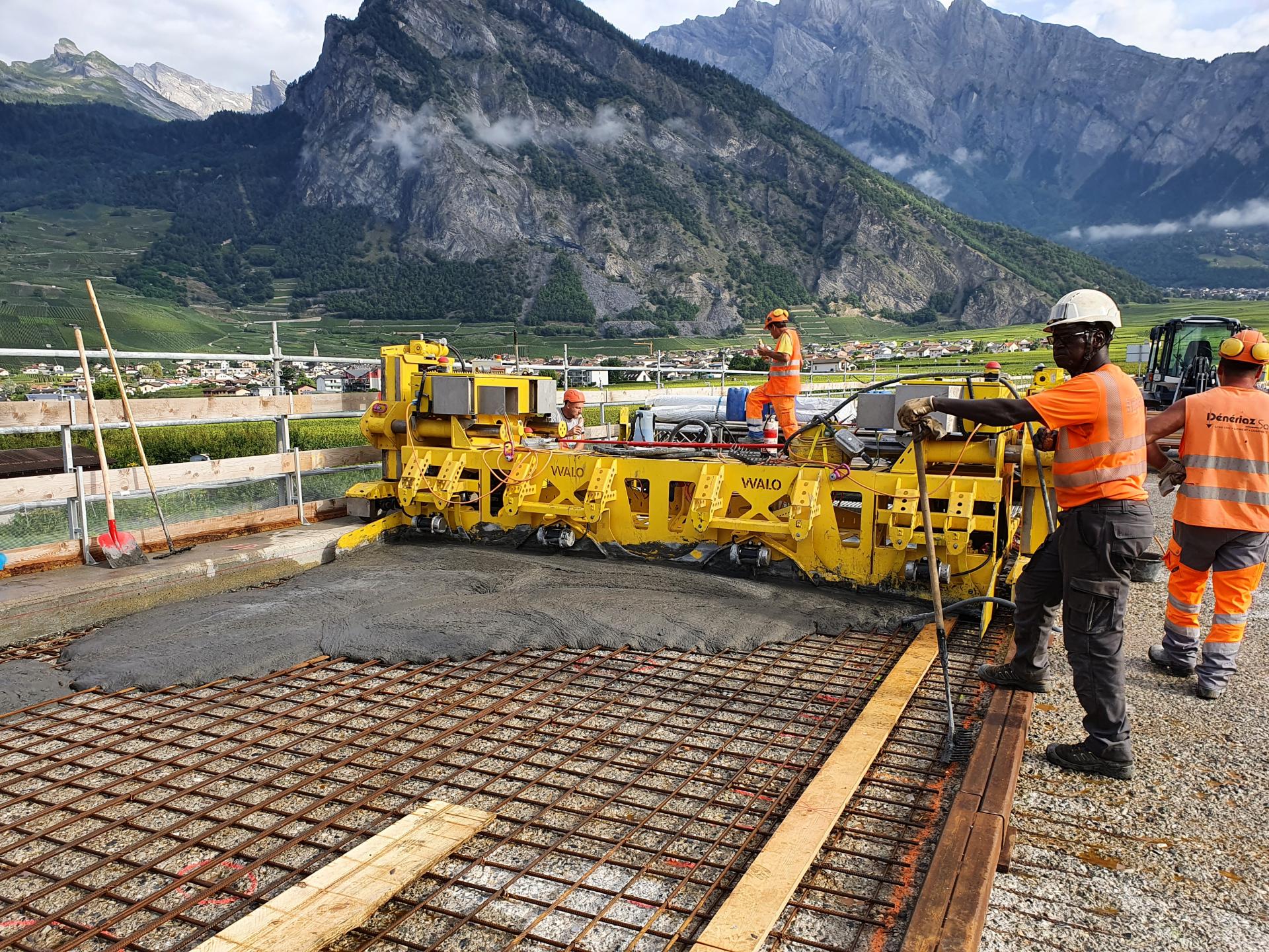 Bauarbeiten am Viaduc de Riddes